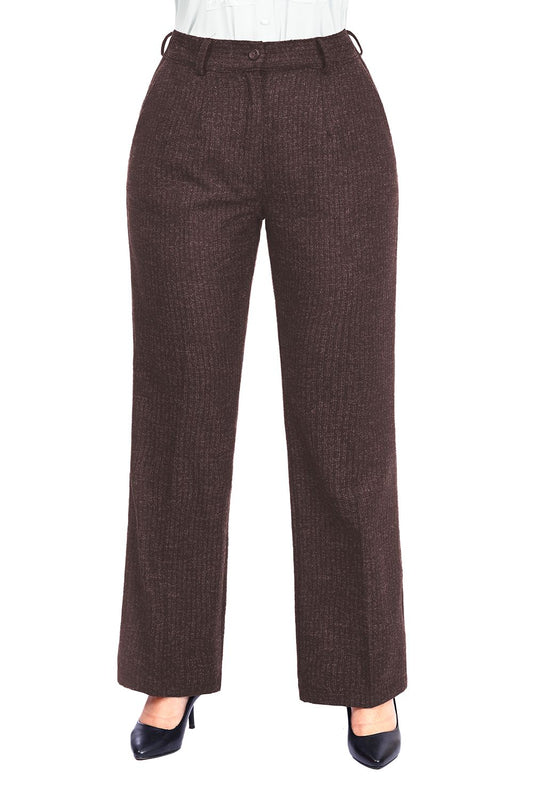 Smoky Classic Ribbed Wool Trousers