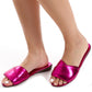 Mr.Joe Plain Casual Metallic Slippers