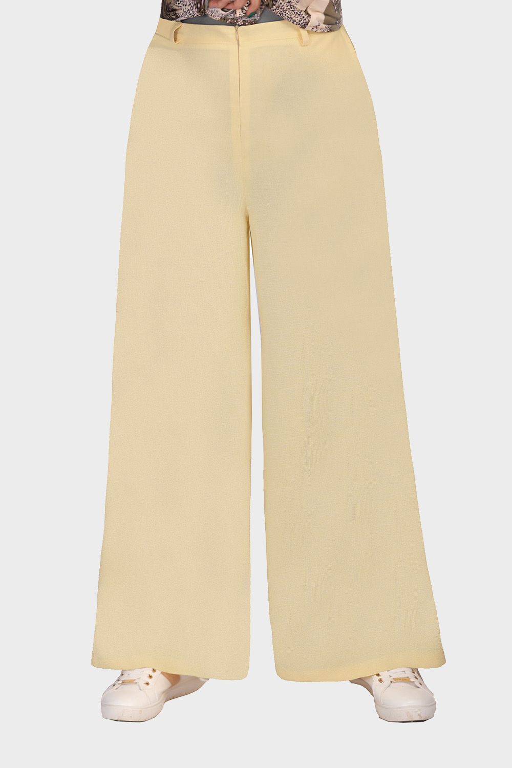 Smoky Wide Pants with Elastic Back Band