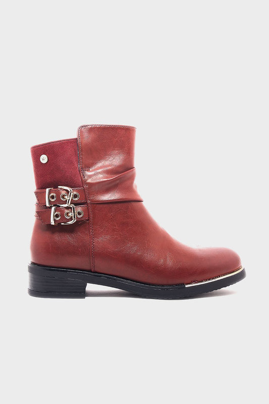 Shoeroom Double Buckle Half Boots