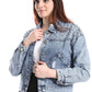 Mr.Joe Short Studded Denim Jacket