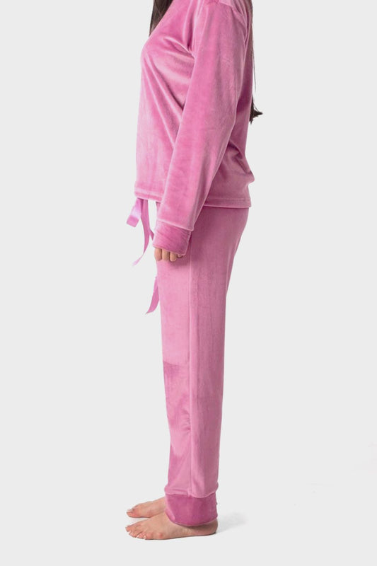 طقم بيجامة سادة مريح