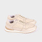 Okoye Beige Sided Stitch Sneakers