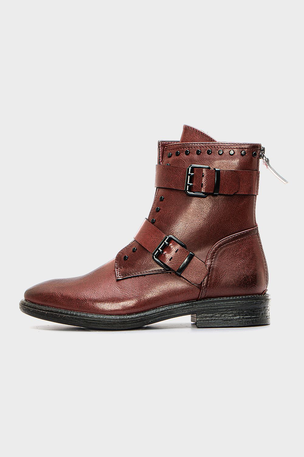 Shoeroom Round Buckle Ankle Boot