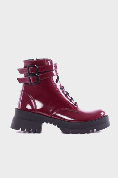 Verneh Half Boot with Two Side Buckles