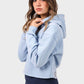 Shechick Unfinished Style Cropped Hoodie