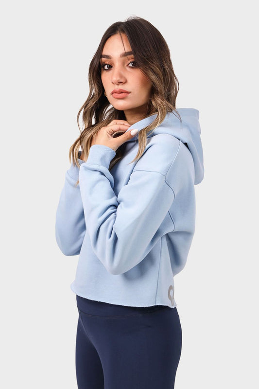 Shechick Unfinished Style Cropped Hoodie