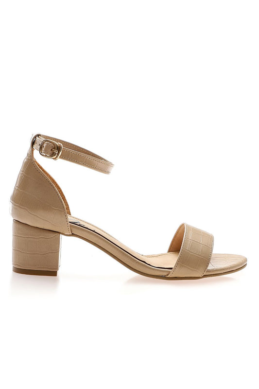 Xo Style Flocked Leather Sandal