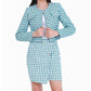 Miss Venus Elegant Checkered Jacket