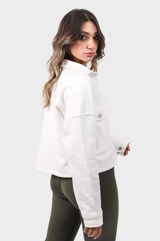 Shechick Crop Shirt with Chest Pockets