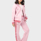 Shechick Bi-Tone Hoodie & Sweatpants Tracksuit Set