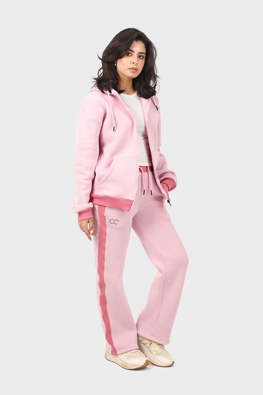 Shechick Bi-Tone Hoodie & Sweatpants Tracksuit Set