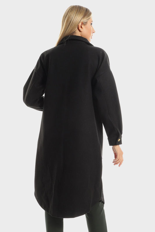 Mr.Joe Winter Long Shirt with Front Chest Pockets