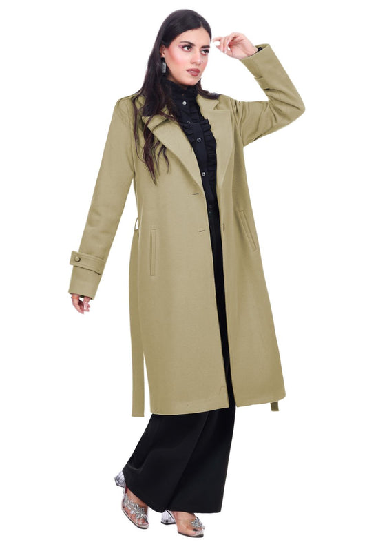 Smoky Classic Long Wool Coat