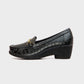 Shoeroom Embossed Leather Heeled Shoes