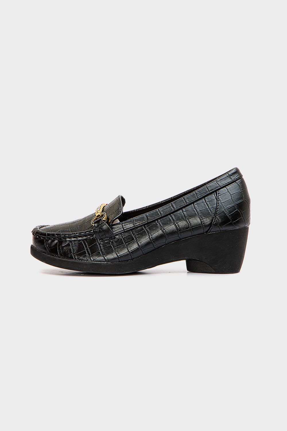 Shoeroom Embossed Leather Heeled Shoes