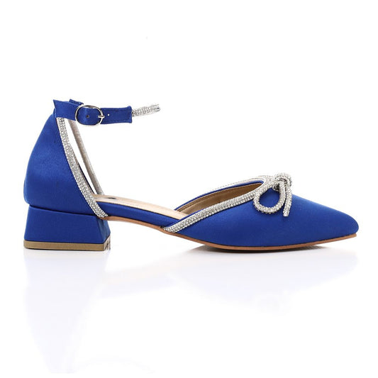 Fashionable Strass Strap Heeled Shoes
