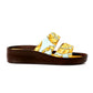 Mr.Joe Double Strapped Elegant Platform Slippers