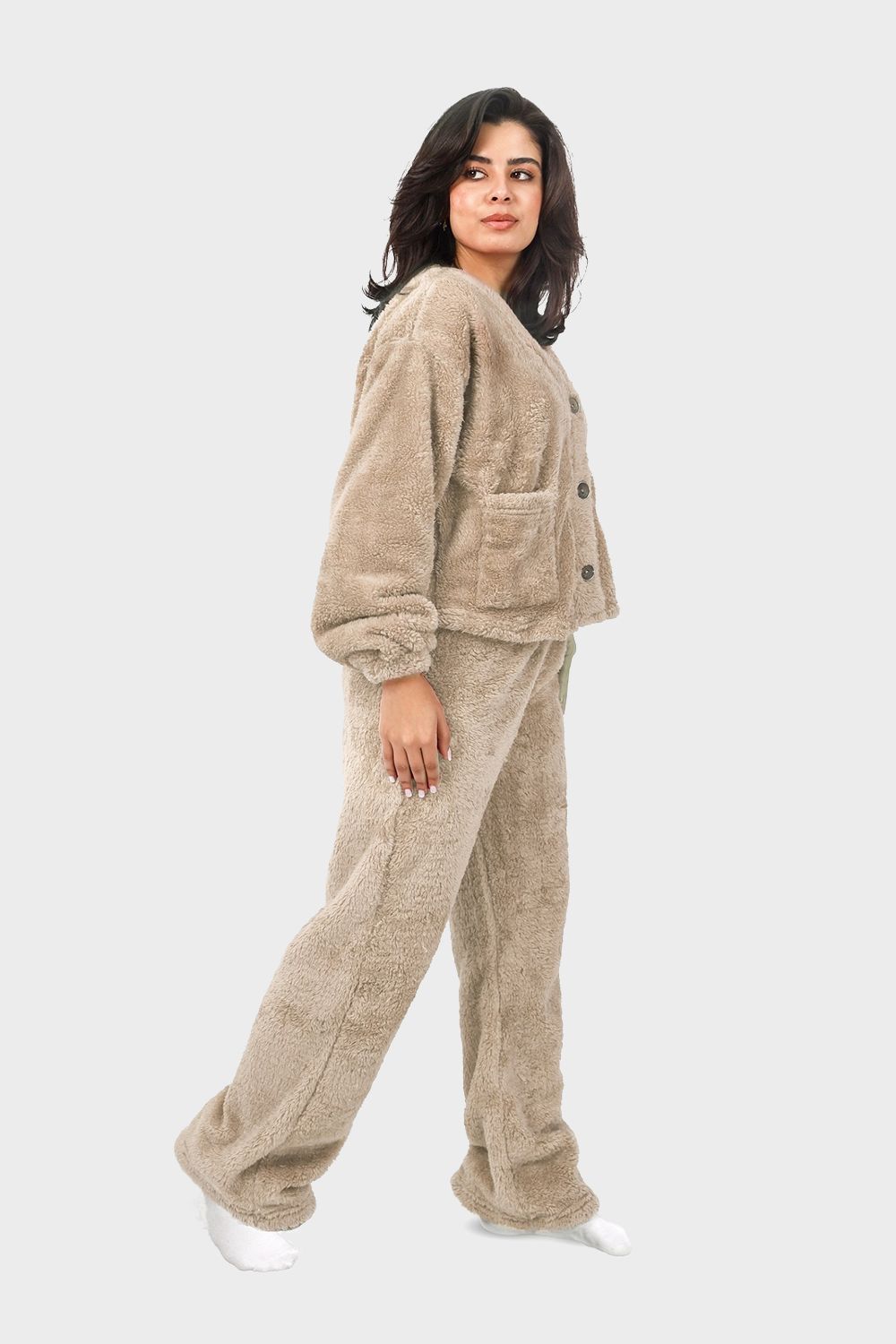 Shechick Luxe Fur Pajama Set