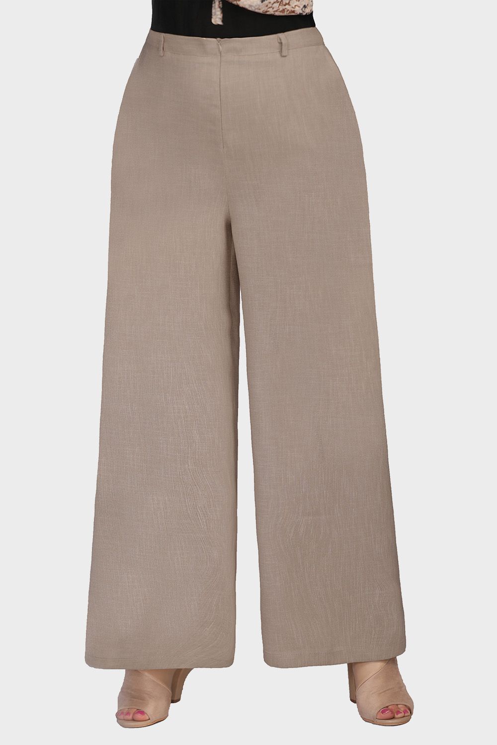 Smoky Wide Pants with Elastic Back Band