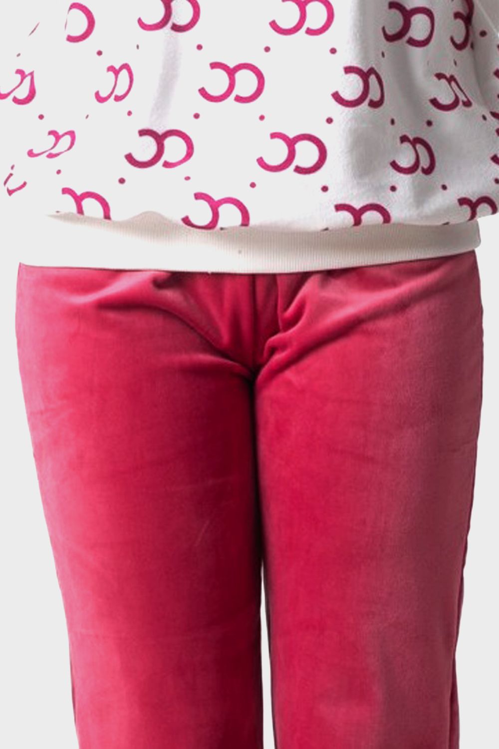 Shechick Velvet Plain Pajama Pants