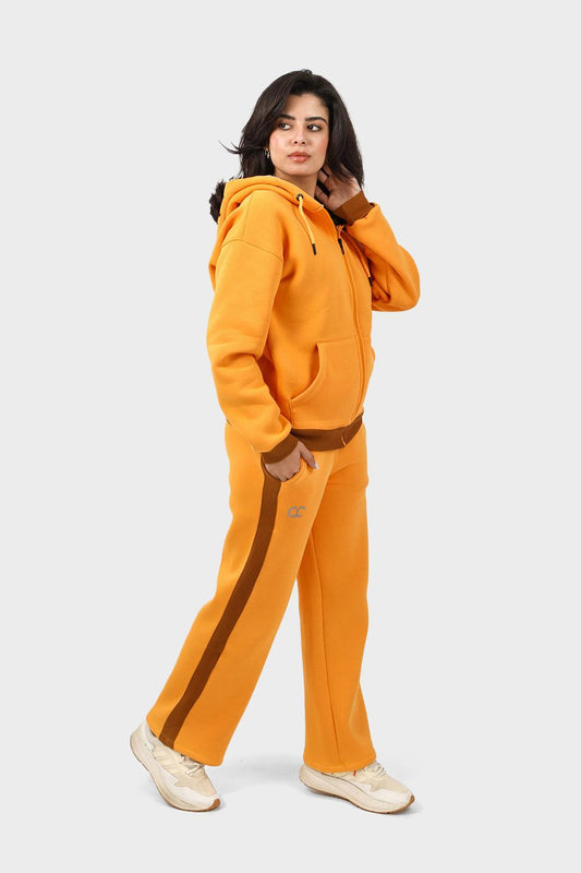 Shechick Bi-Tone Hoodie & Sweatpants Tracksuit Set