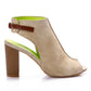 Mr.Joe Heeled Suede Sandal