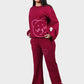 Shechick Cute Teddy Bear Printed Pajama Set