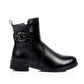 XO Style Stylish Zip Up Half Boots