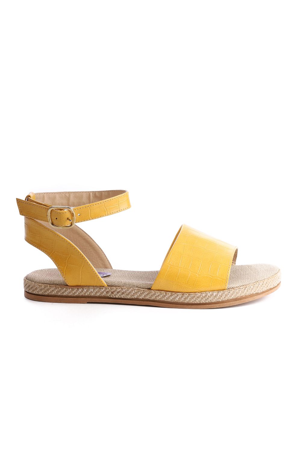 Xo Style Flocked Leather Sandal