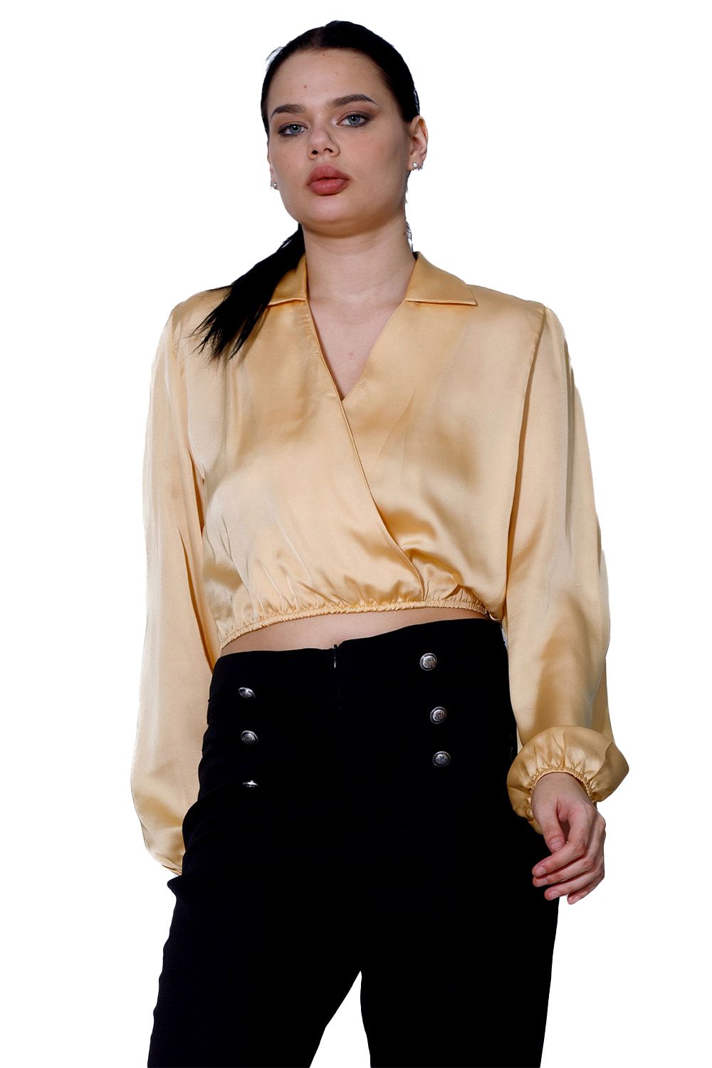 Miss Venus Fashionable Cropped Blouse