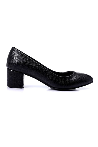 Flocked Heels Shoes