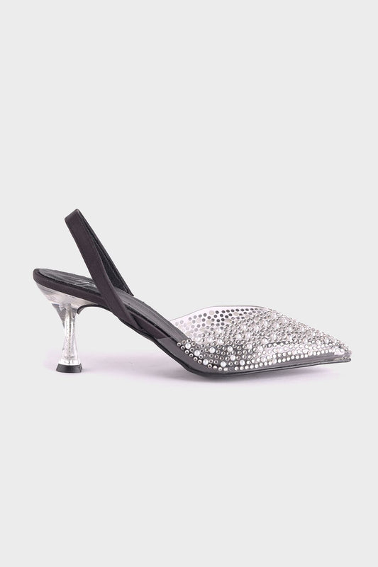 Mr.Joe Studded Transparent Soiree Shoes