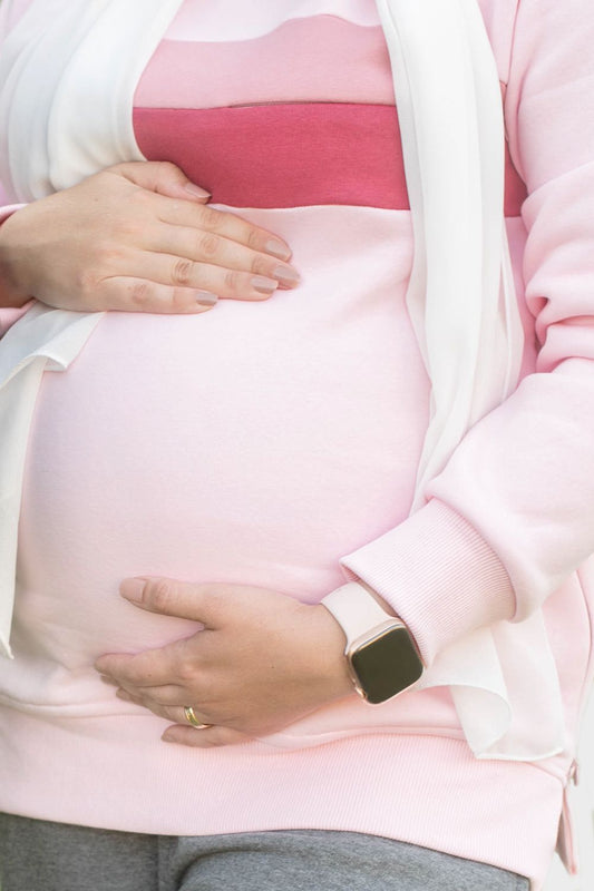 سويت شيرت مخطط للرضاعة والأمومة