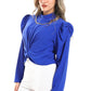 Mr.Joe Classy Puffy Sleeves Blouse