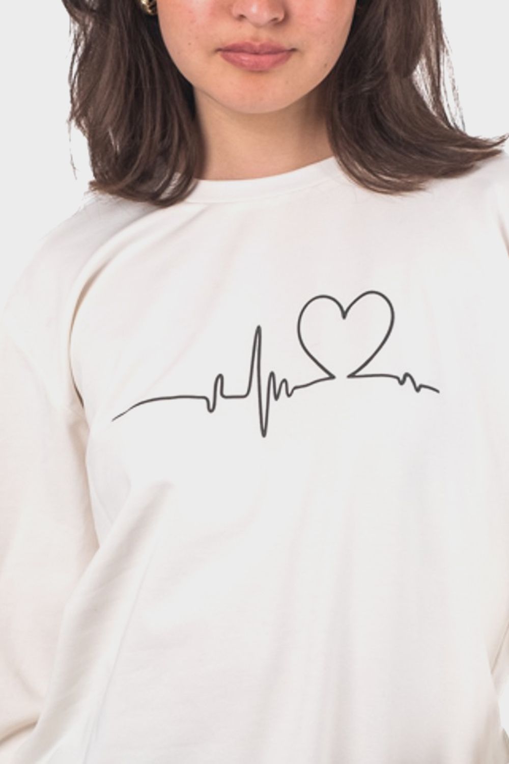 Shechick Heartbeats Printed T-Shirt