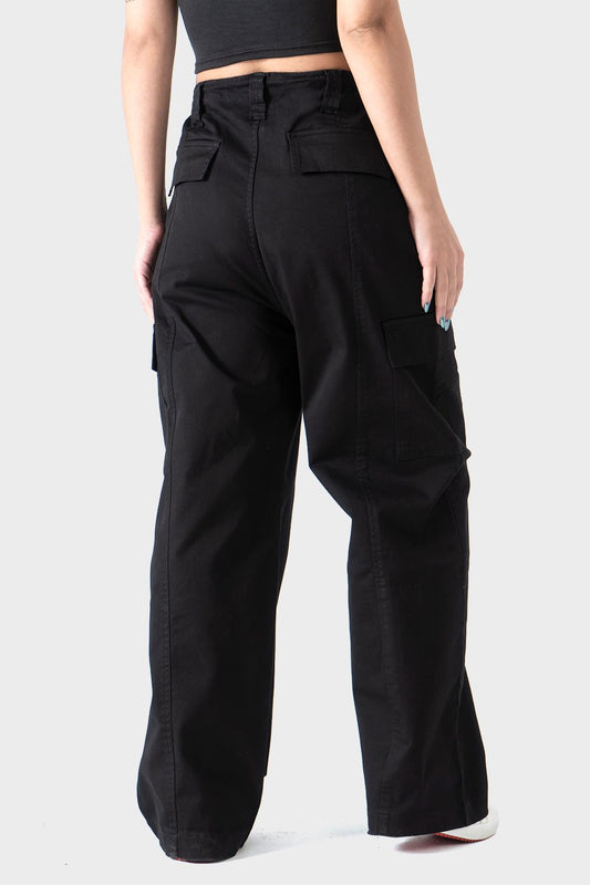 Okoye Black Cargo Pants