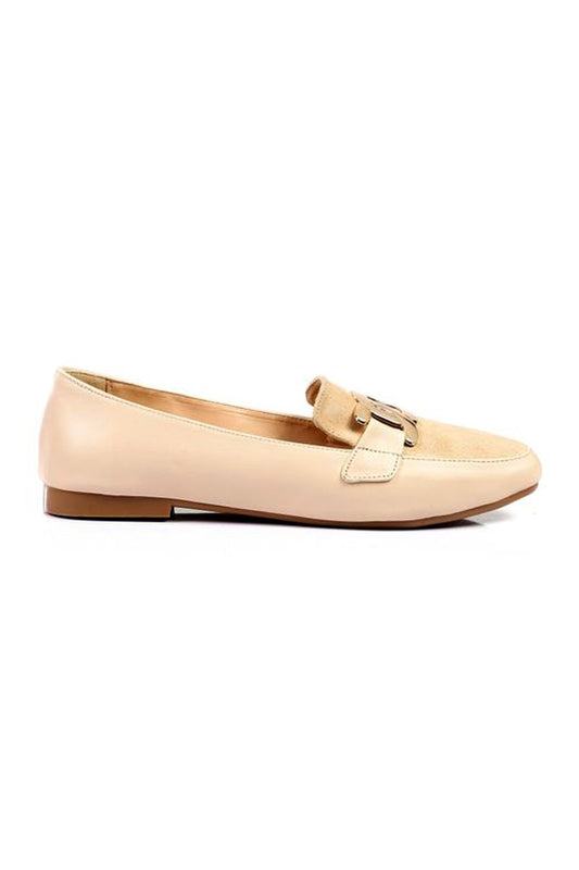 Xo Style Golden Bow Flat Shoes