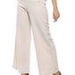 Mr.Joe Back Flap Pockets Wide Leg Pants