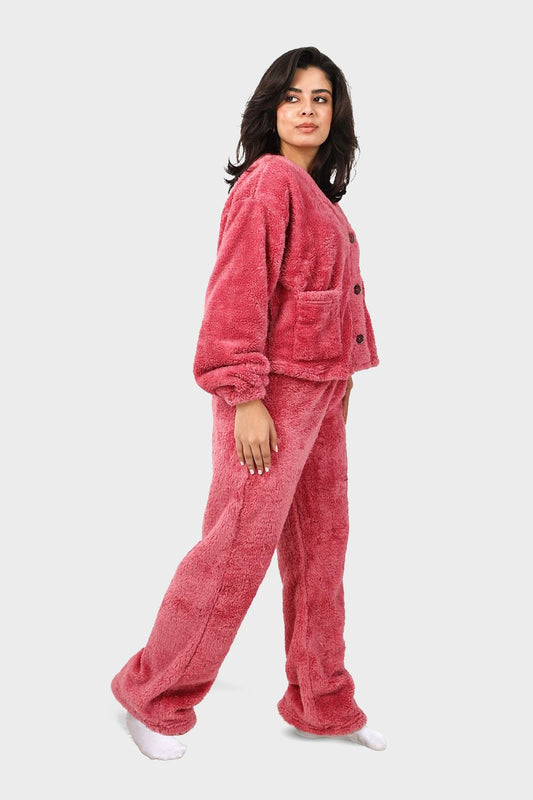 Shechick Luxe Fur Pajama Set