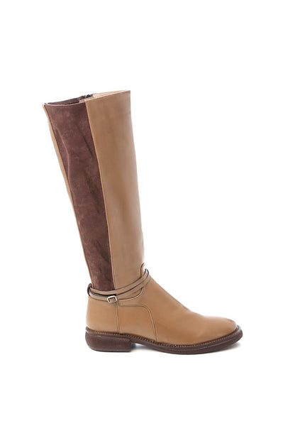 Leather Knee High Boot