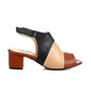 XO Style Tri-Tone Heeled Sandal