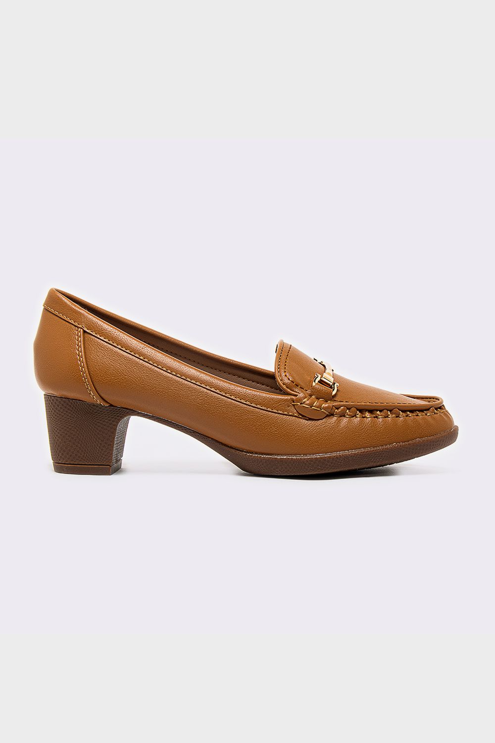 Shoeroom Golden Detailing Heeled Loafer