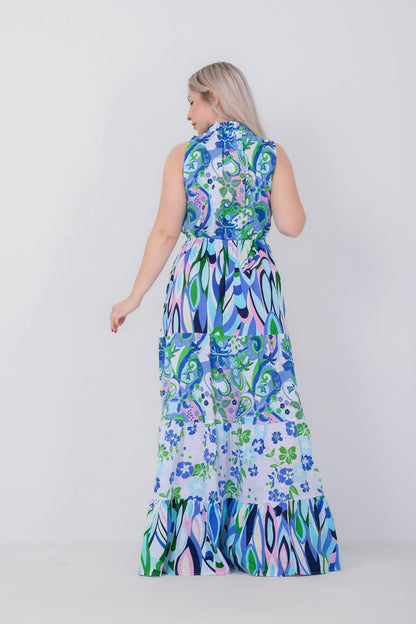 Printed Sleeveless Dress