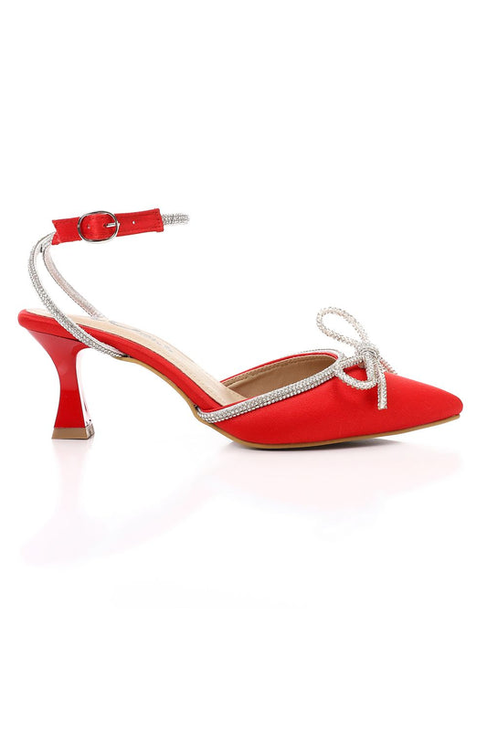 Bow Detailing Slingback High Heels