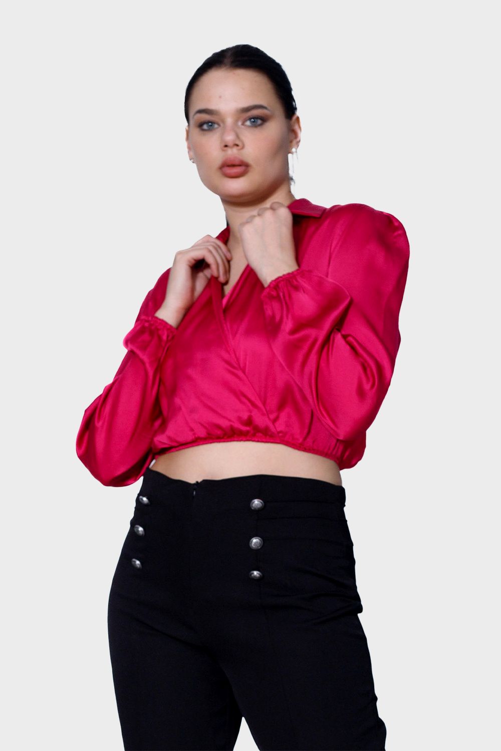 Miss Venus Fashionable Cropped Blouse