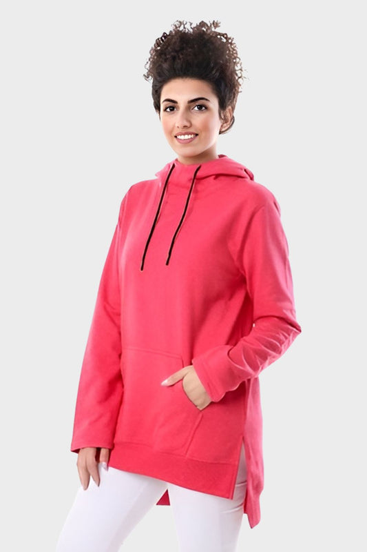 Izor High Low Plain Slip-On Hoodie