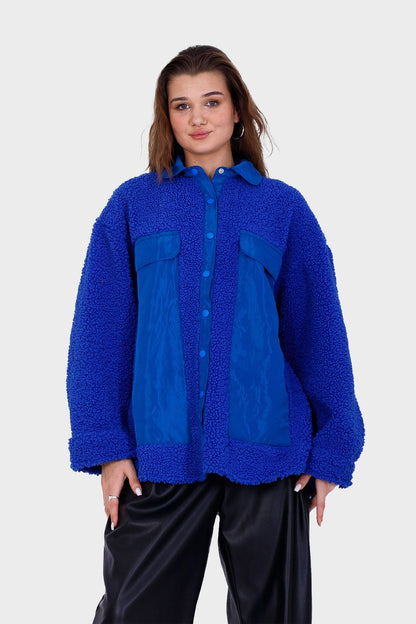 سترة تيدي بجيوب أمامية