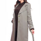 Smoky Elegant Classic Belted Coat