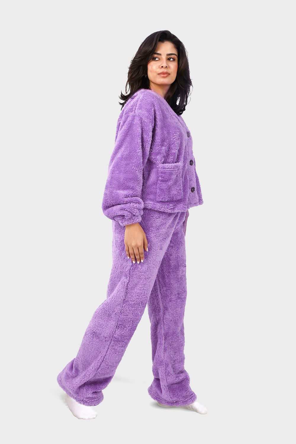 Shechick Luxe Fur Pajama Set